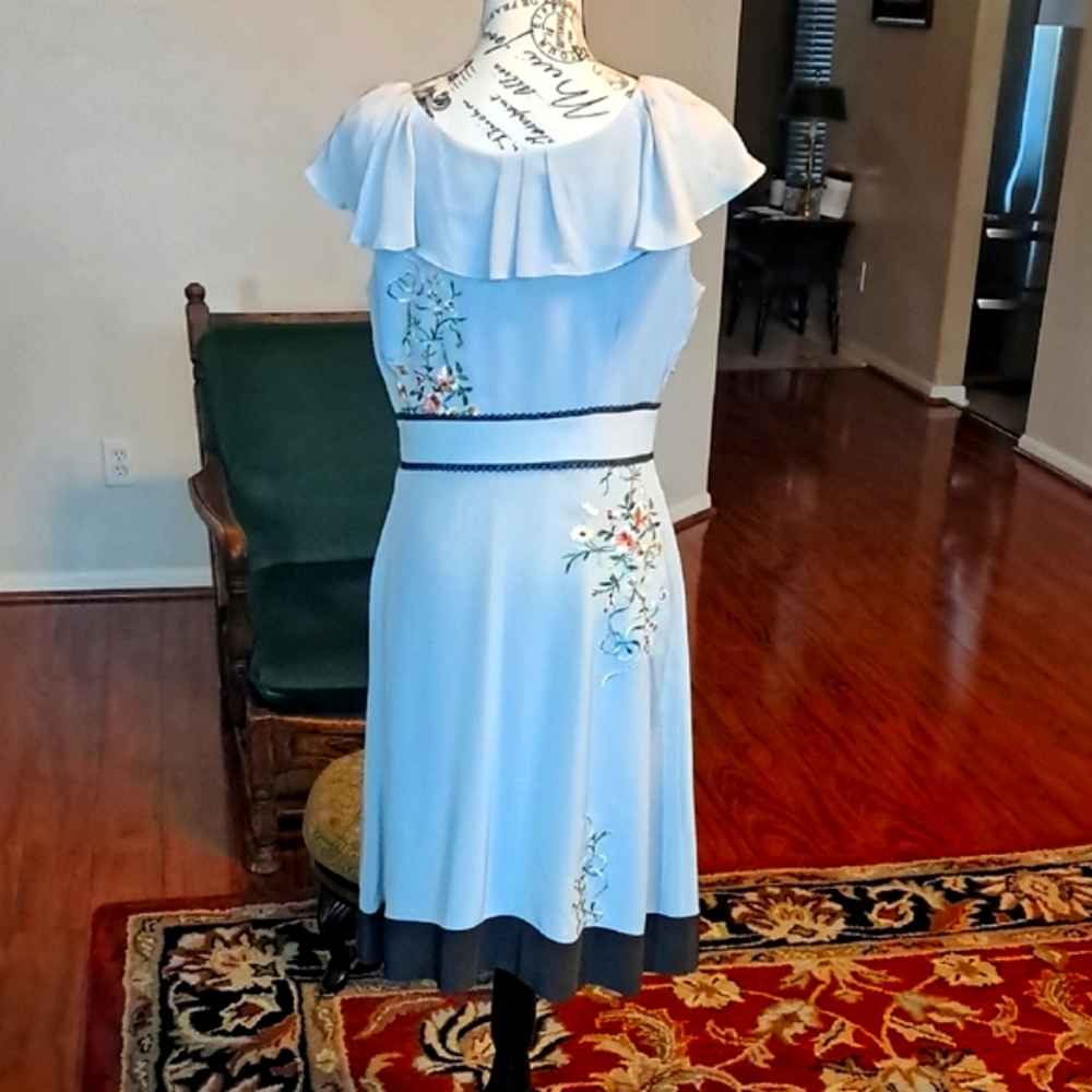 Floreat Anthropologie Silk Dress Size 8 - Picture 5 of 7